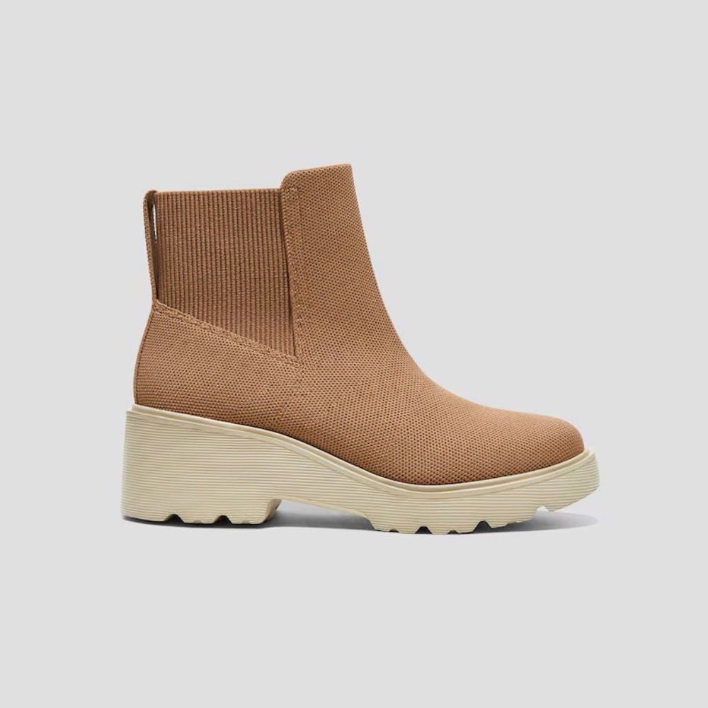 Round-Toe Chunky Platform Travel Boots + Leg Warmers (Everly)